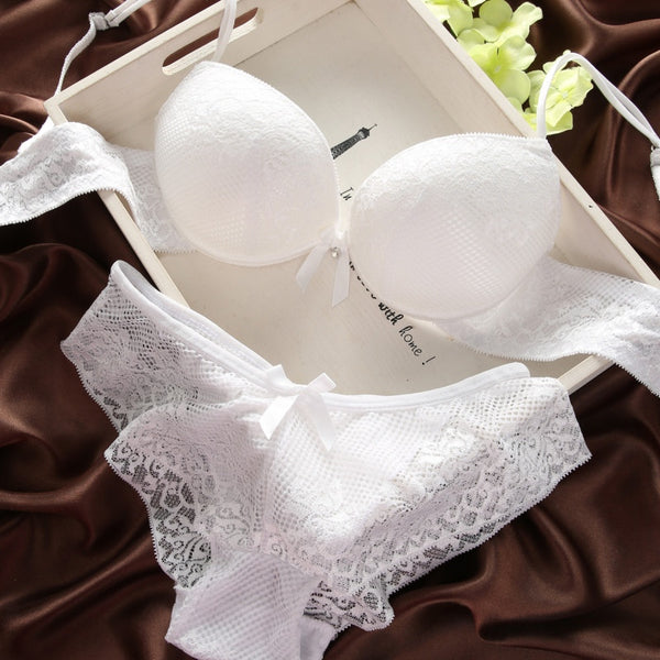 Sexy Underwear Women Bra Set Lingerie Set Luxurious Vintage Lace Embroidery Push Up Bra And Panty Set