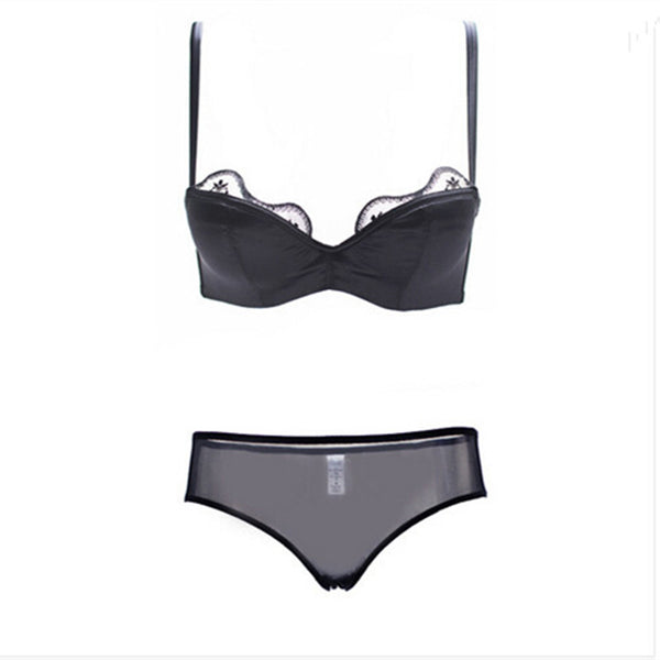 French Brand Women Underwear Set Push Up Lingerie Set Lace Bra Brief Sets Large Size Sexy Lingerie Set Cup C D Bras 6 Colors