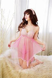Sexy Women's Lingerie Dress Underwear Transparent Babydoll Sleepwear+G-string