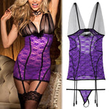 New Hot Ladies Sexy Underwear Body Lingerie Erotic Costumes Sex Clothes Women Babydoll Lace Sexy Lingerie Set S-XXL Plus Size