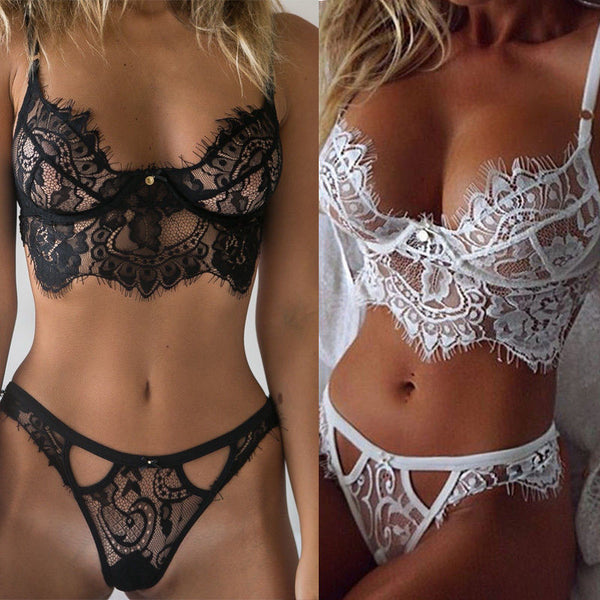 Women Lady Sexy Lingerie Set Lace Erotic Bra Exotic Apparel Sexy Babydoll Women's Underwear Nightwear Sleepwear G-string