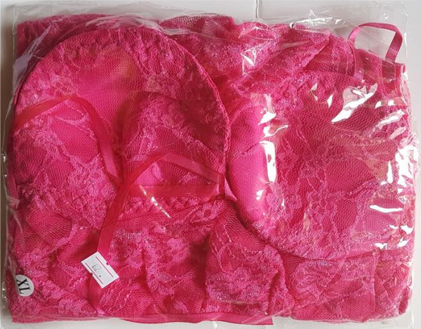 Plus size XXXL Dress Women Sleepwear Dress Pajamas set Women's Lingerie Dress Underwear Transparent Babydoll Sleepwear+G-string