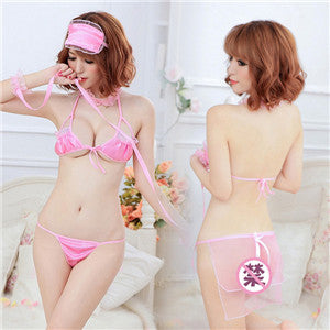 Women Bikini Lingeries Babydoll Pajama Thongs Sleepwear Nightgown Bodysuit Teddy Hot