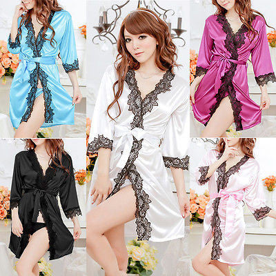 Sexy Women Babydoll robe Lingerie Dress Sleepwear Nightwear